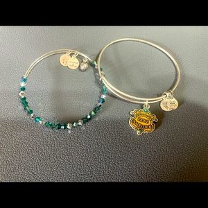 Alex and Ani Adjustable bundle bangle, Slytherin. BRAND NEW